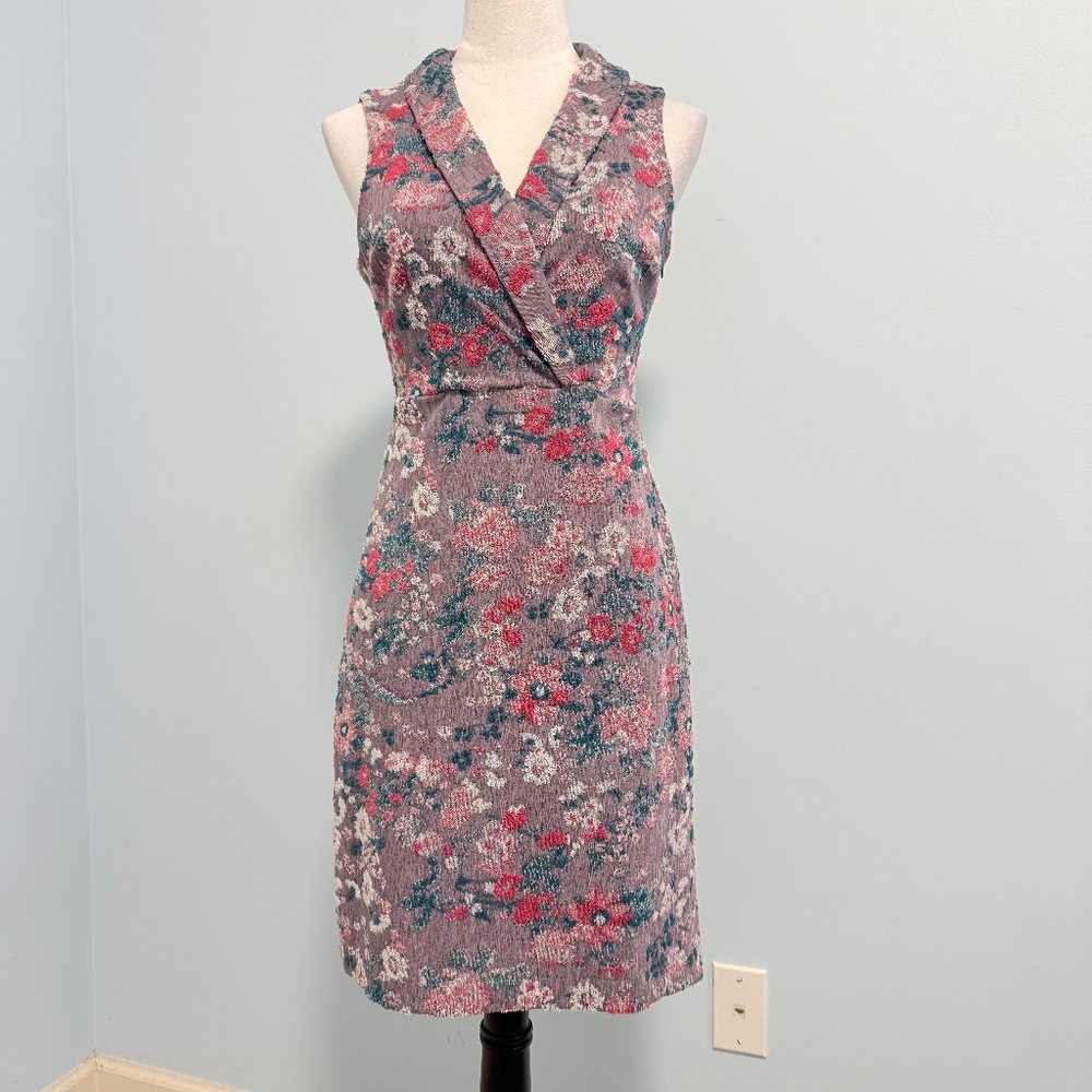 ANTHROPOLOGIE MAEVE Sleeveless Jacquard Dress Size 2P